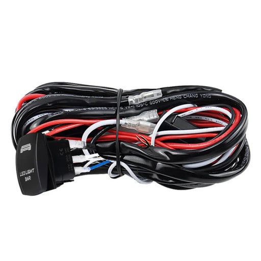 Lightfox LED Wiring Loom Harness Kit with Rocker Switch - Lighting Accessories