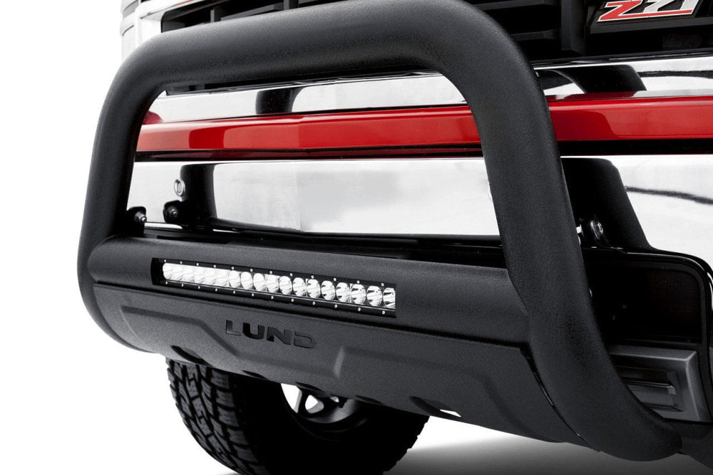 Lund Nudge Bull Bar with 20 LED Light for RAM 2500HD | Black | 47121308 - Bullbar