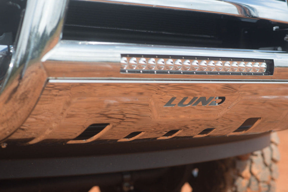 Lund Nudge Bull Bar with 20 LED Light for Silverado 1500 ZR1 (2019 - 2022) | Stainless Steel - Bullbar