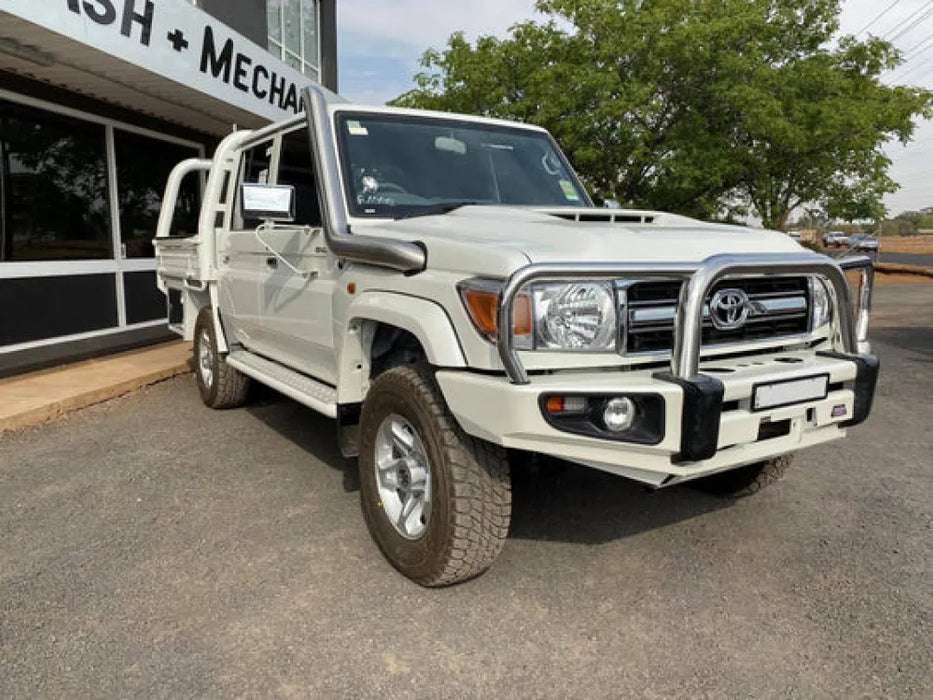 Meredith Stainless Steel Snorkel Kit to suit Toyota VDJ 76/78/79 Series Landcruiser - VDJ 76 Series LandCruiser / Polished - Snorkels