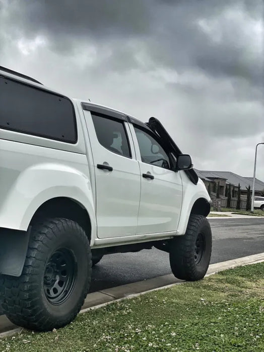 Meredith Stainless Steel Snorkel Kit to suit Isuzu D-MAX (2012 - 2020) - Short Entry Black - Snorkels