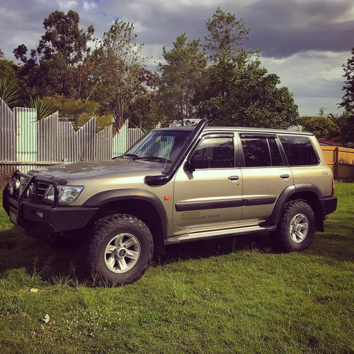 Meredith Stainless Steel Snorkel Kit to suit Nissan GU Patrol (Y61) - GU Patrol Series 1-3 / Black - Snorkels