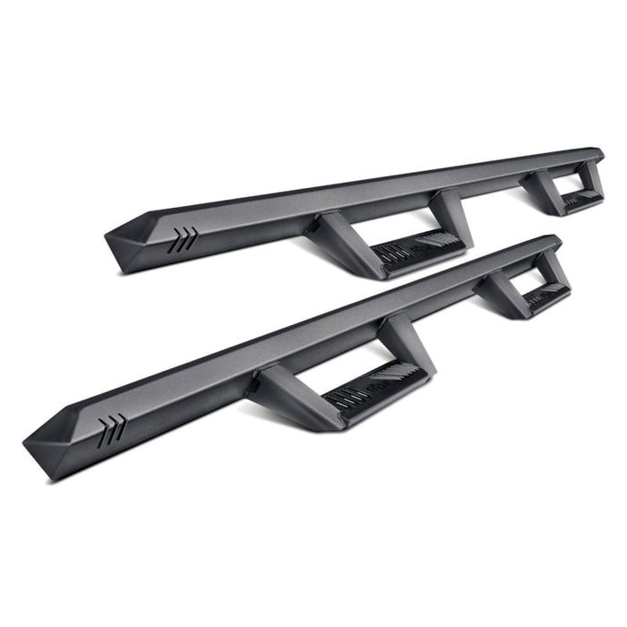 N-Fab EPYX Crew Cab Length Side Steps Black Nerf Steps for Ford F-150 - Sidesteps