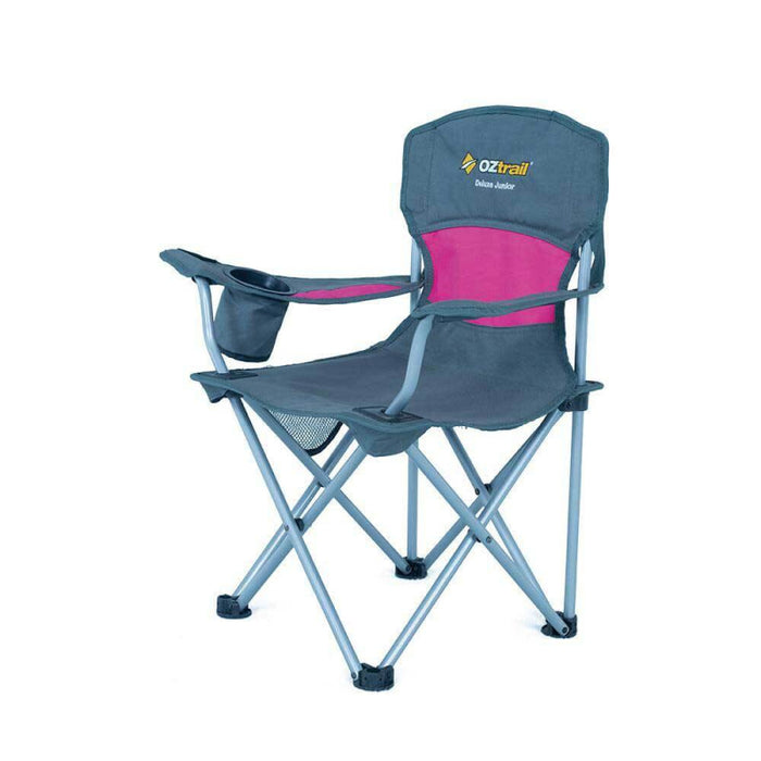 OZtrail Junior Deluxe Arm Chair | Pink - Camping Accessories