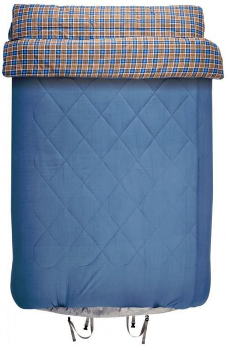 OZtrail Outback Comforter Sleeping Bag Queen Size Blue 4x4 Down Under