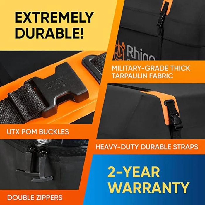 Rhino BagMate Military Grade Weatherproof Rooftop Cargo Carrier Bag | 430 Liters - Cargo Carrier Bag