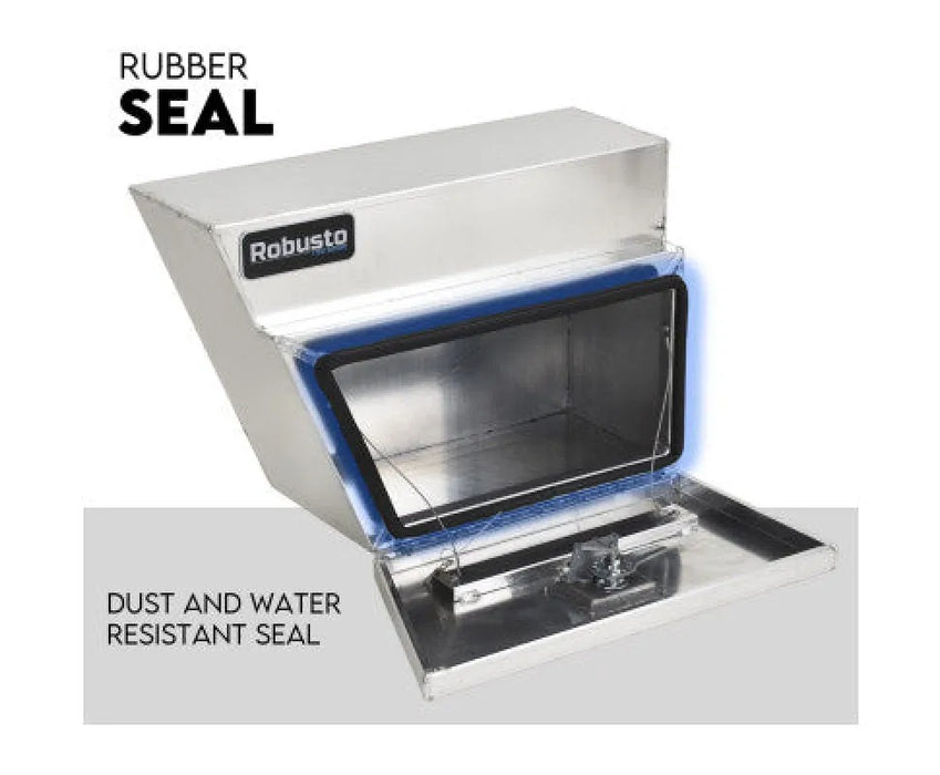 Robusto Black or Silver Aluminium Under Tray Tool Box Underbody | 600mm | Pair - Storage Box