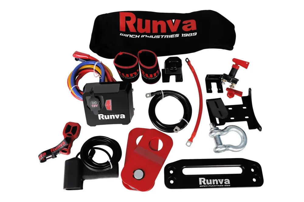 Runva 11XP Premium 12V Winch with Synthetic Rope | Full IP67 protection - Electric Winch