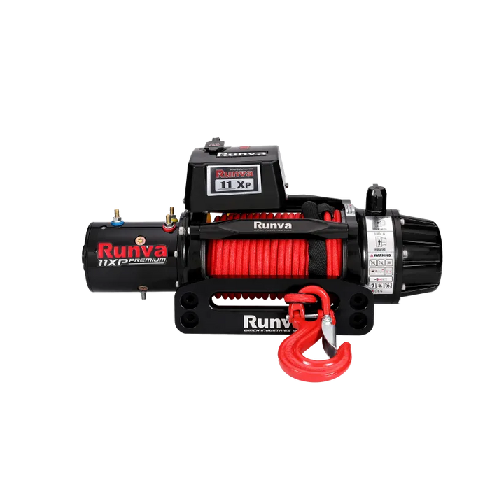 Runva 11XP Premium Red 12V Winch with Synthetic Rope | Full IP67 protection - Electric Winch