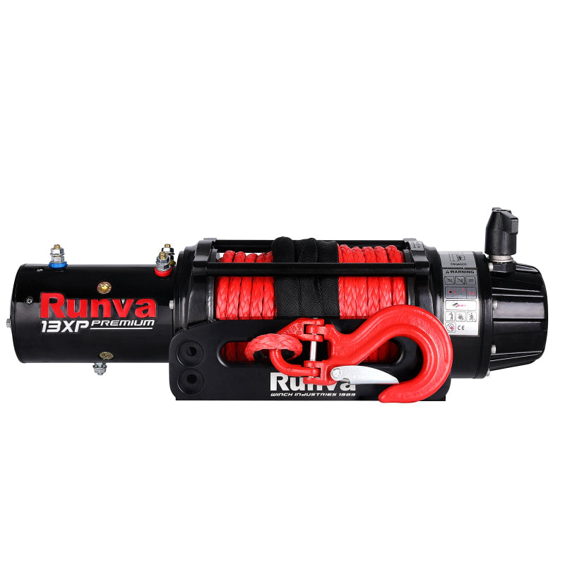 Runva 13XP Premium 12V/24V Winch with Synthetic Rope | Full IP67 Protection - Electric Winch