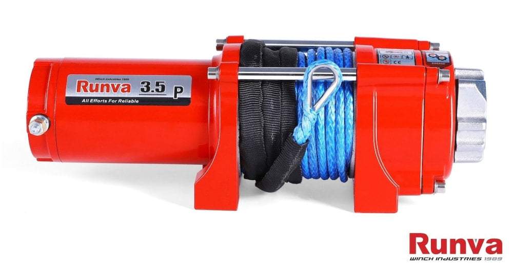 Runva 3.5P 12V Winch with Synthetic Rope - ATV Winch
