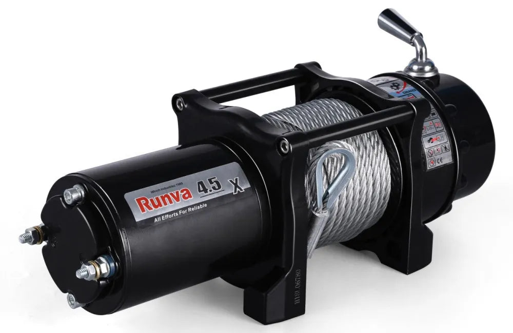 Runva 4.5X 24V ATV/Utility Winch Kit with Steel Cable