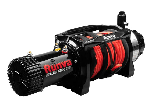 Runva EWB12K MAX 12V Winch with Armortech Synthetic Rope - Electric Winch