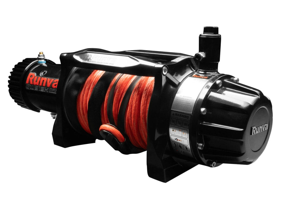 Runva EWB12K MAX 12V Winch with Armortech Synthetic Rope - Electric Winch