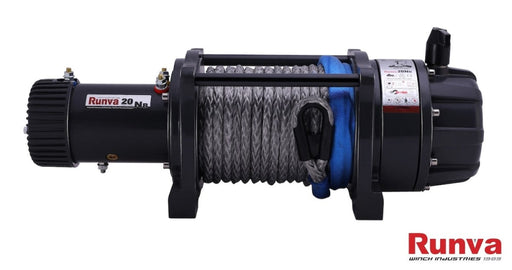 Runva EWB20000 PREMIUM 12V/24V Winch with Synthetic Rope - full IP67 protection - Electric Winch