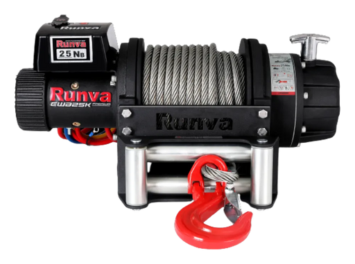 Runva EWB25000 Premium 24V Winch with Steel Cable - Electric Winch