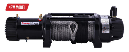 Runva EWB9500-Q Premium 12/24V Winch with Synthetic Rope - Electric Winch