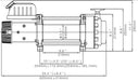 Runva EWN17500 12V/24V Winch with Steel Cable - Electric Winch