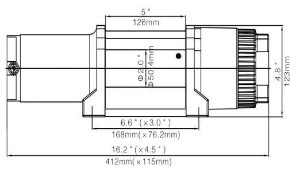 Runva EWT4500 12V ATV Winch with Steel Cable - ATV Winch