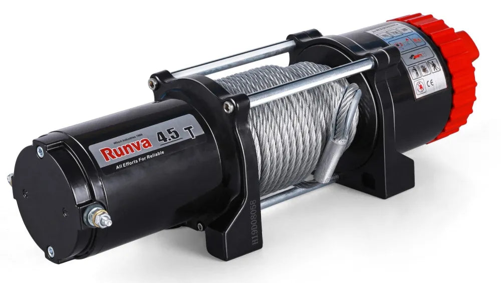 Runva EWT4500 12V ATV Winch with Steel Cable - ATV Winch