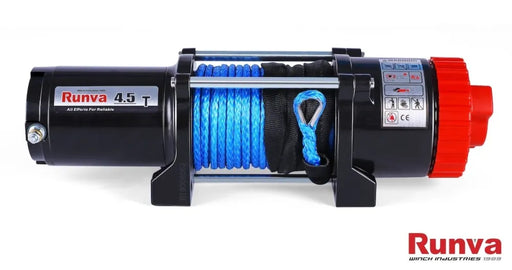 Runva EWT4500 12V Winch with Dyneema Synthetic Rope - ATV Winch