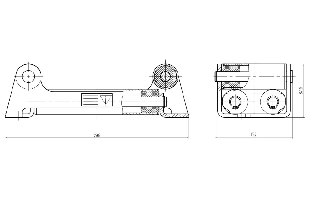 Runva Stainless Steel Roller Fairlead for HWV10000/HWV15000 Hydraulic Winches - Winch Accessory