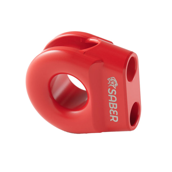 Saber Offroad 6061 Aluminium Spliced Winch Thimble | Updated Design - Red - Winch Hooks