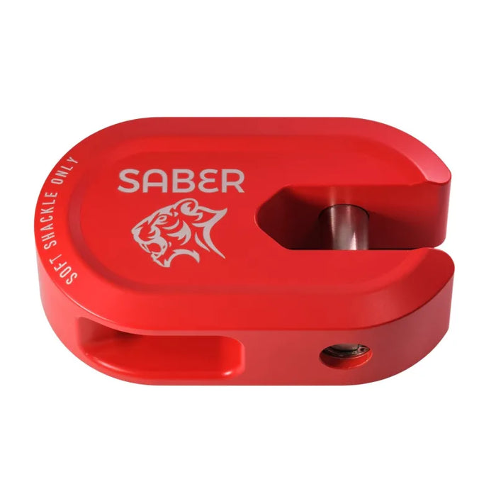 Saber Offroad Alloy Winch Shackle | Short - Cerakote Red - Winch Hooks