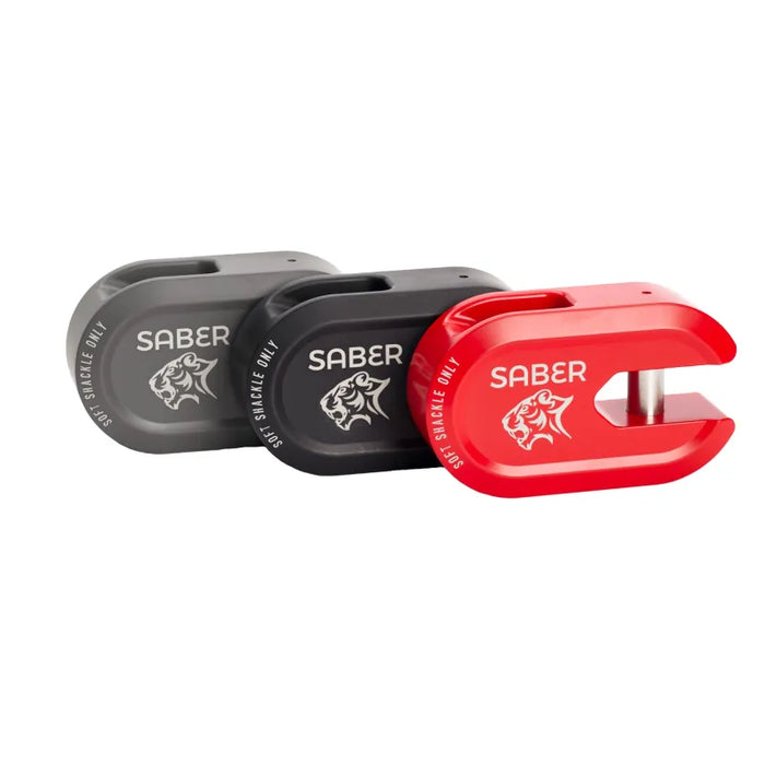 Saber Offroad Alloy Winch Shackle | Short - Cerakote Grey - Winch Hooks