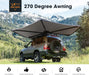 San Hima 4x4 270 Degree Free-Standing Manta Awning | Passenger Side