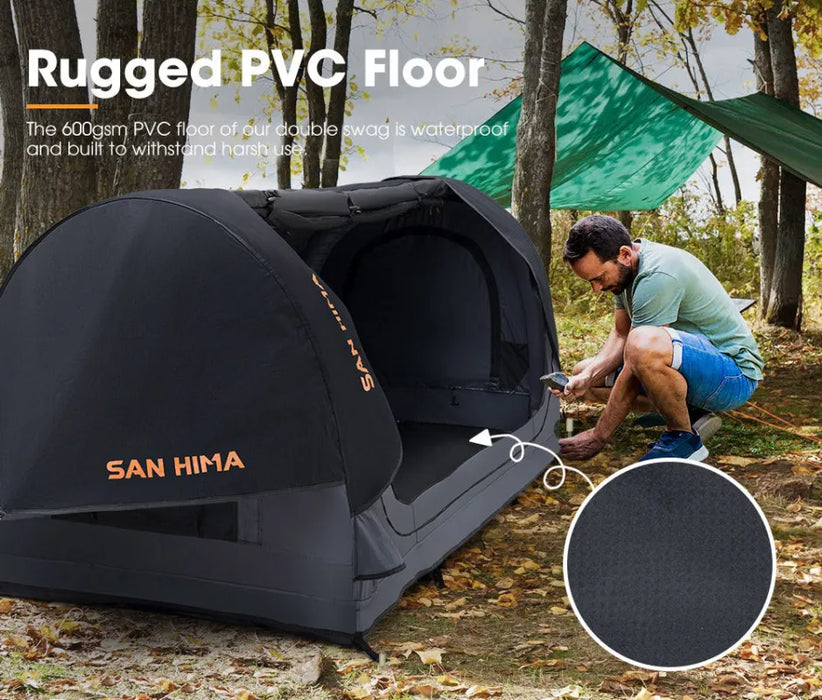 San Hima Free Standing Double Air Swag and Dome Tent - Camping Swags