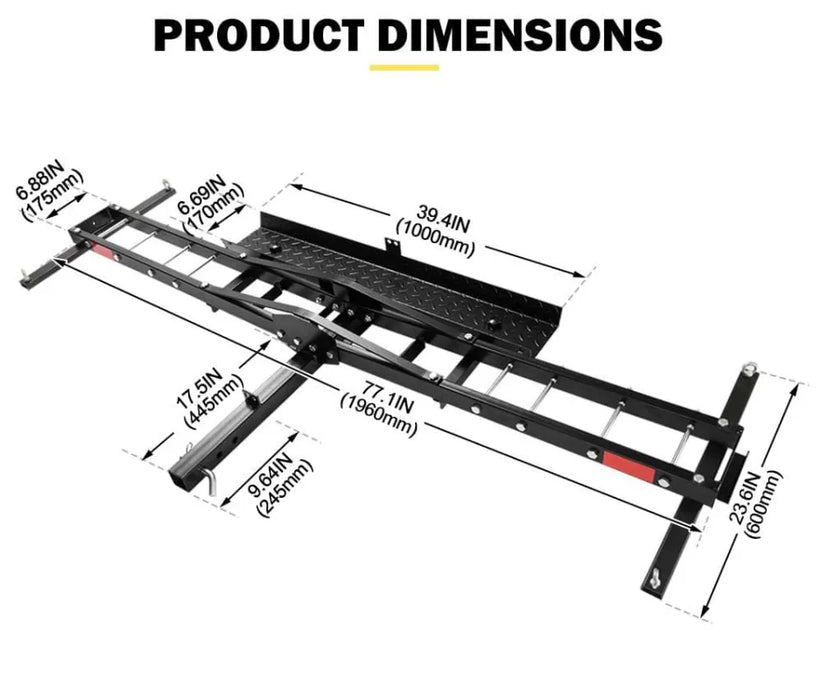 San Hima 2 Arms Motorcycle Motorbike Carrier 2 Towbar Hitch Rack Dirt