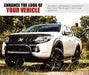 Nudge Bar 3 Grille Guard For Mitsubishi Triton MQ OEM 2015-2020 Matt by San Hima - nudge bars