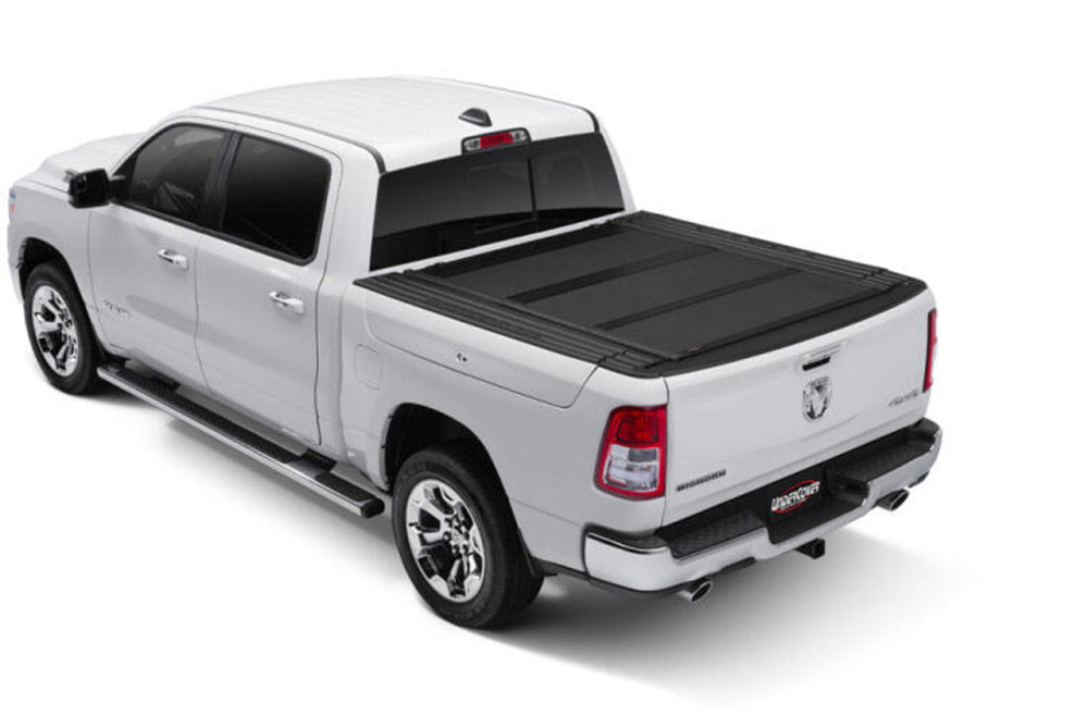 UnderCover ArmorFlex Hard Folding Tri-Fold Tonneau Cover for Chevrolet / Ford / LDV / RAM - Ram 1500DT with Rambox - Tonneau