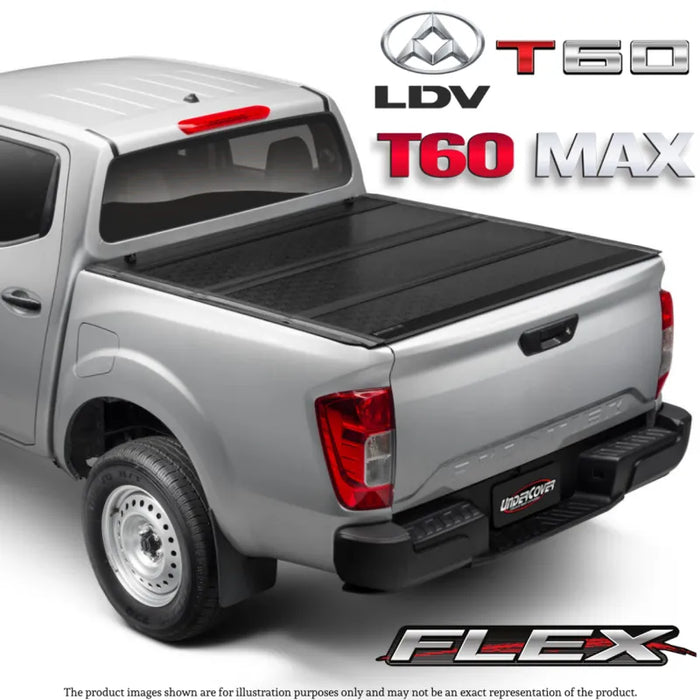 UnderCover Flex Hard Folding Tonneau Cover to Suit LDV T60 Max - Tonneau