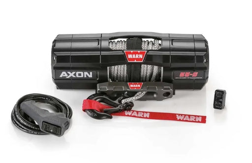 Warn Axon 55-S 5500lb Powersport ATV Winch with Synthetic Rope - ATV Winch