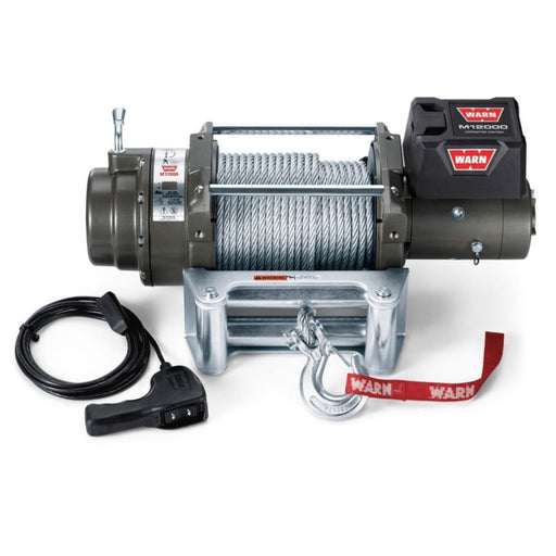 WARN M12 12V Heavy Duty Recovery Electric Winch | 12000lb | 17801 - Electric Winch