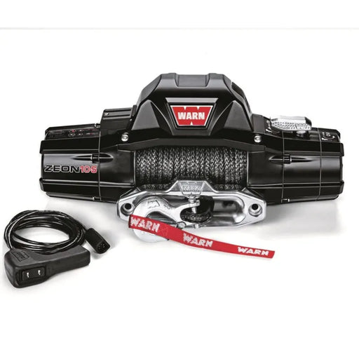 Warn Zeon 10-S 12V 10,000lb Winch with Spydura Synthetic Rope - Electric Winch