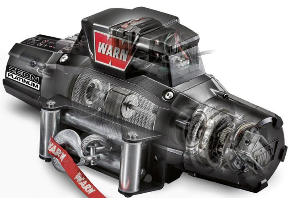 Warn Zeon 12 Platinum 12v 12,000lb Electric Winch with Steel Wire - Electric Winch