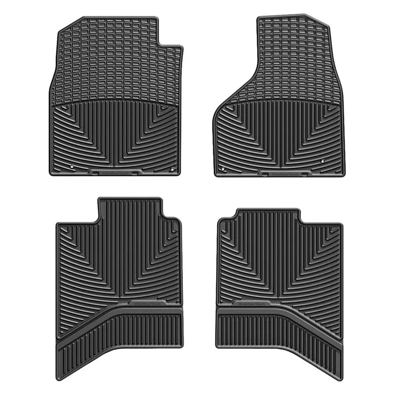 WeatherTech All Weather Flexible Floor Mats to Suit Ram Truck Crew/Quad | Black - Car Floor Mats