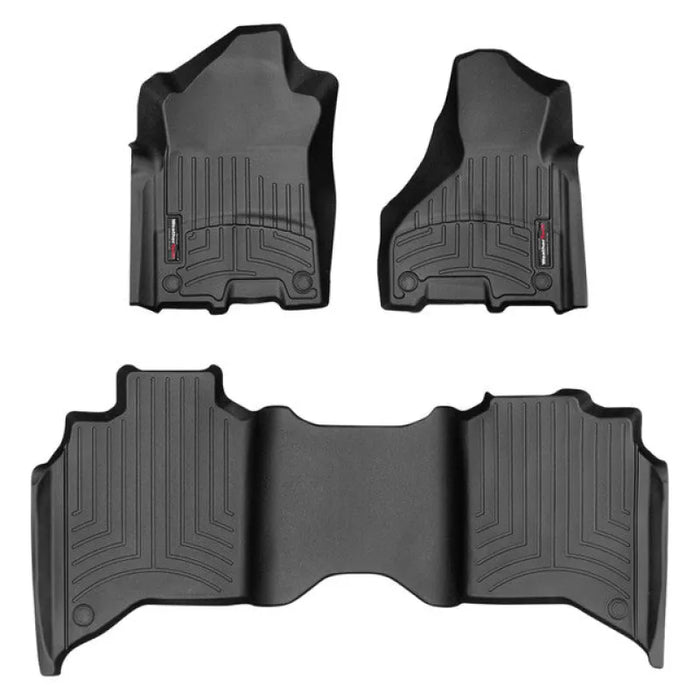 Weathertech FloorLiner Laser Measured Custom Fit | Front and Rear Set - RAM 2500HD DJII Crew Cab | Front and Rear - Car Floor Mats