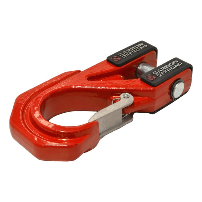 Carbon Offroad Mega Pro Winch Recovery Hook - Red - Winch Hooks