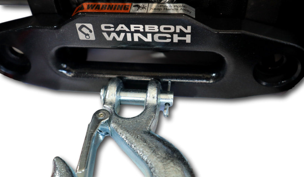 Carbon Winch 6000lb Short Drum Trailer Winch Package | CW-6TW - ATV Winch