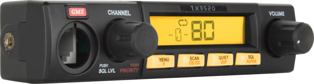 GME 5 Watt Remote Head UHF CB Radio with ScanSuite | TX3520S - Fixed Mount Radios