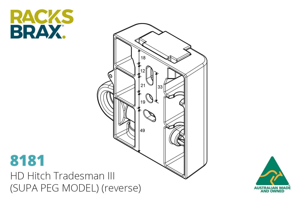 RacksBrax HD Hitch Tradesman Iii - Brackets