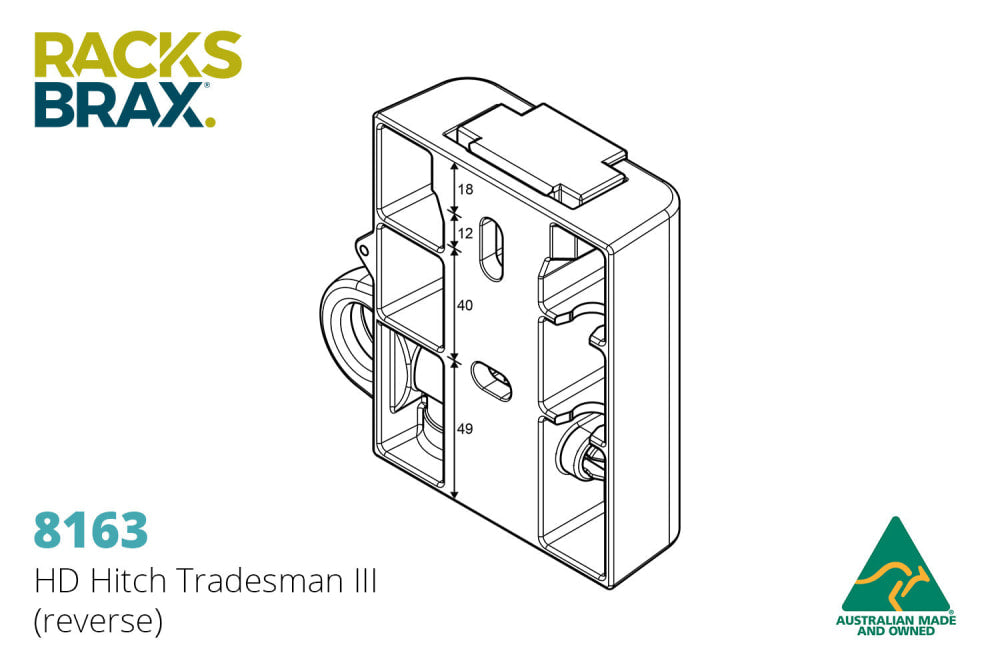 RacksBrax HD Hitch Tradesman Iii - Brackets