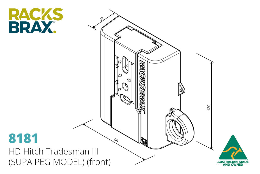 RacksBrax HD Hitch Tradesman Iii - Brackets