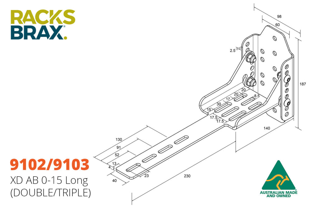 RacksBrax XD Adjustable Brackets - Brackets