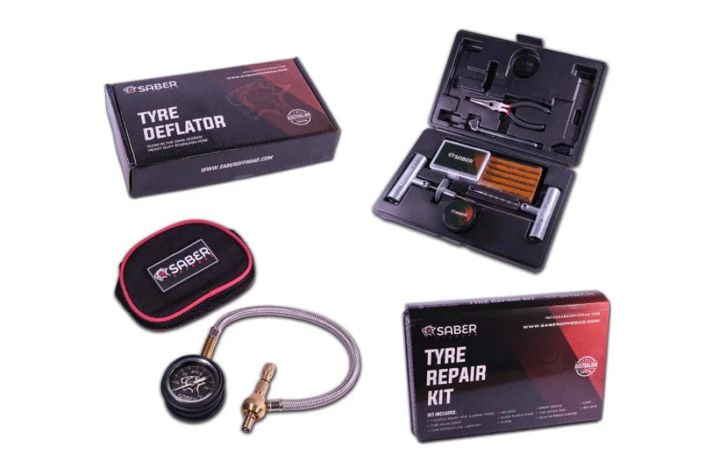 Saber Offroad Tyre Safety Bundle Kit - Recovery Gear Bundles